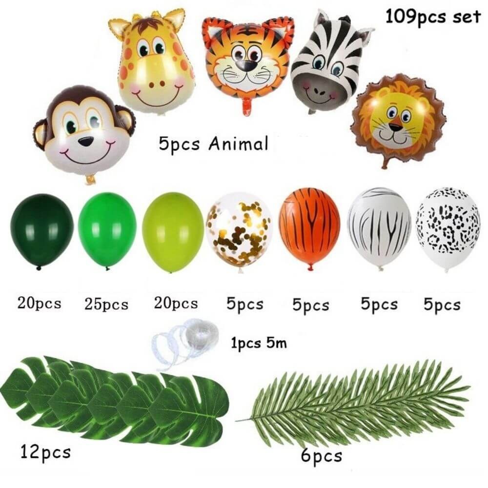 Arche Ballon Jungle - Enfant - Déco-exotique.fr