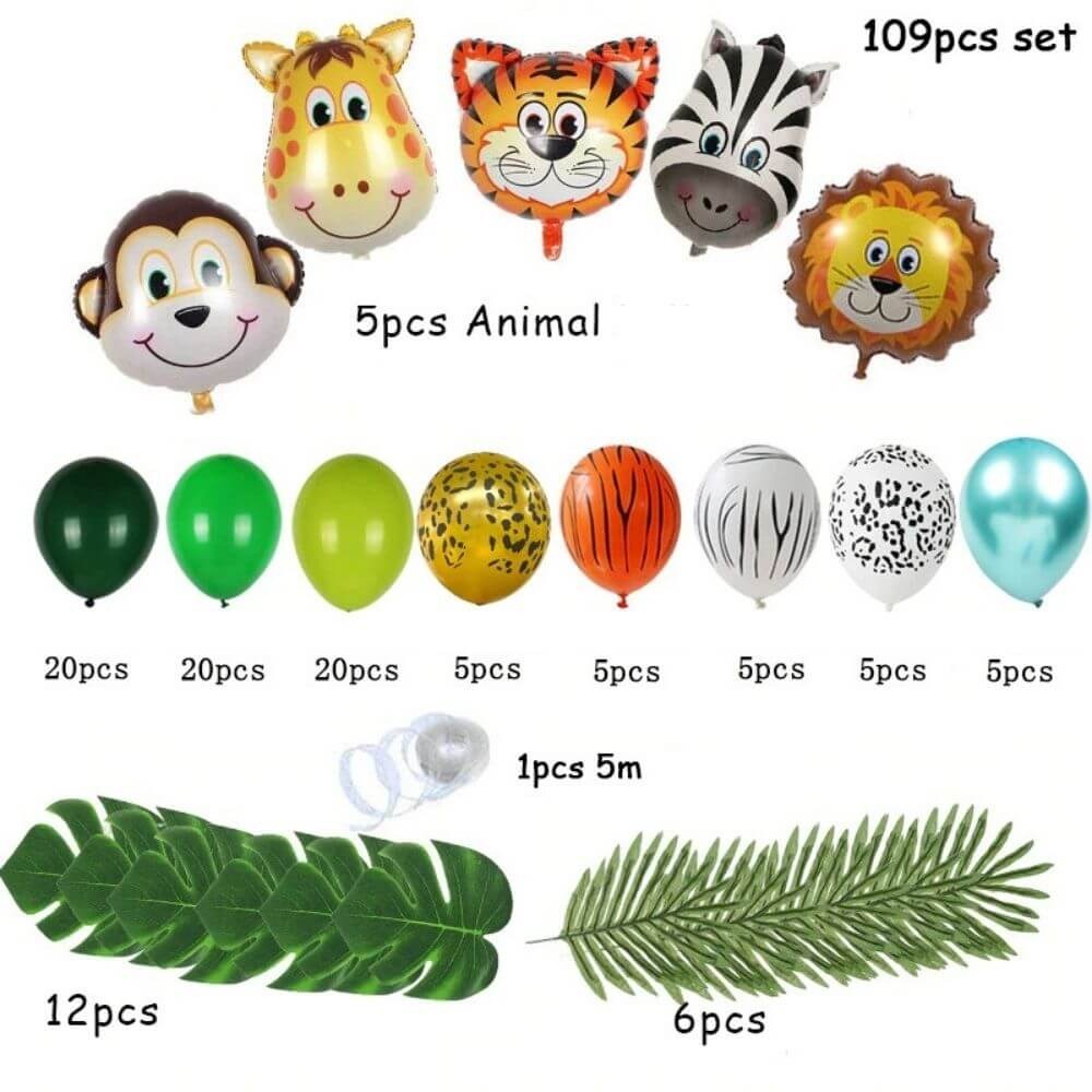Arche Ballon Jungle - Enfant - Déco-exotique.fr