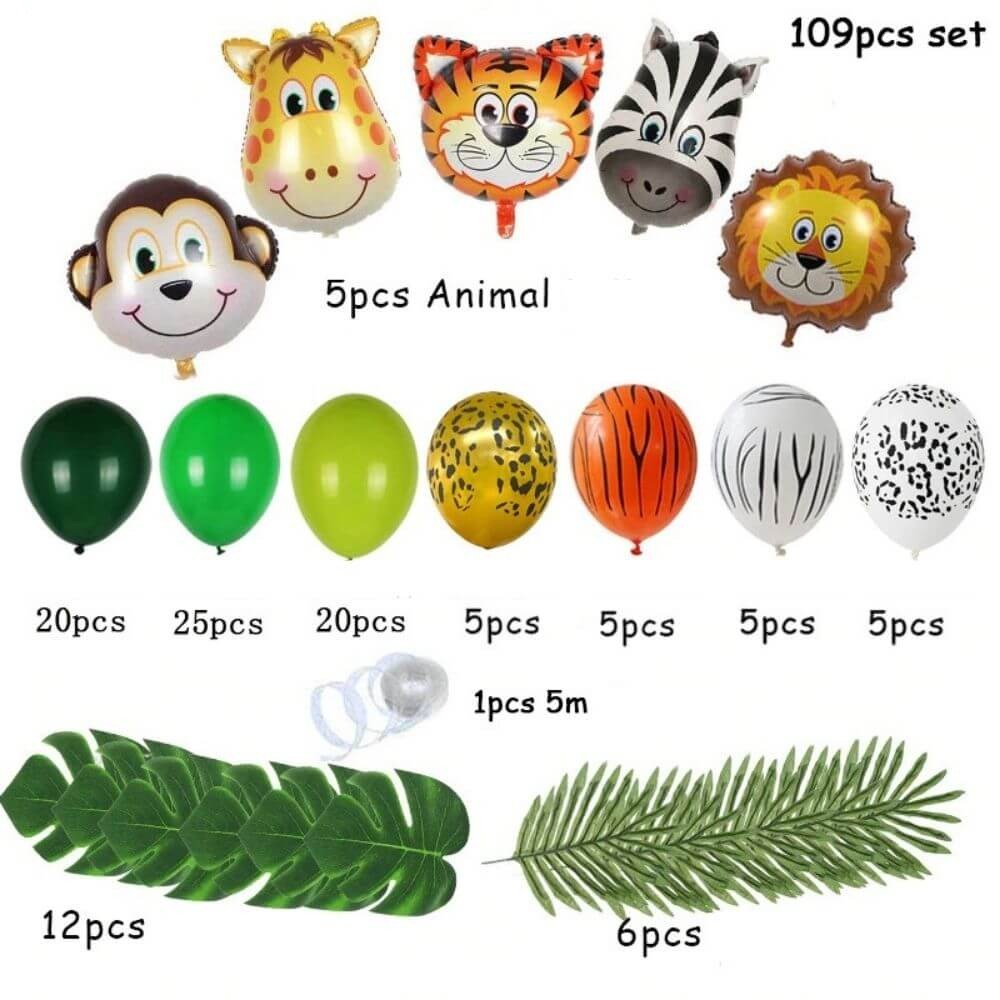 Arche Ballon Jungle - Enfant - Déco-exotique.fr