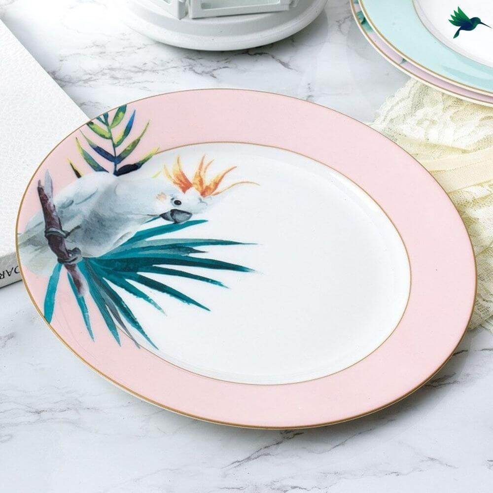Assiette Décor Tropical Déco-exotique.fr