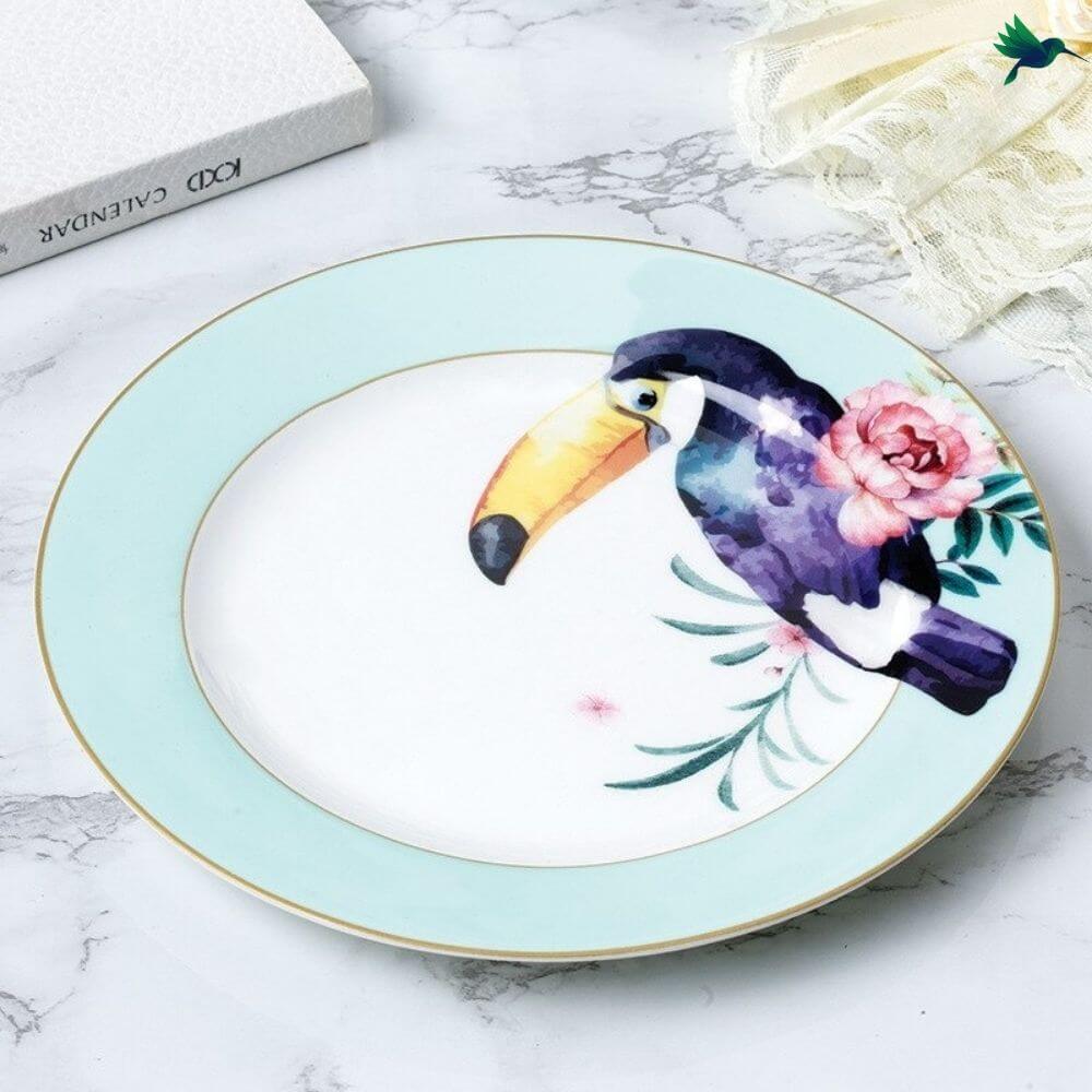 Assiette Décor Tropical Déco-exotique.fr