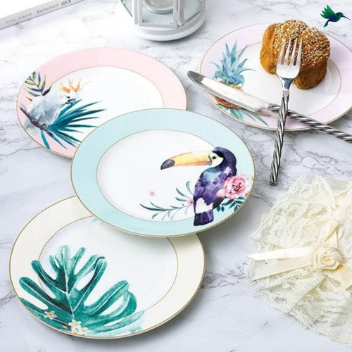 Assiette Décor Tropical Déco-exotique.fr