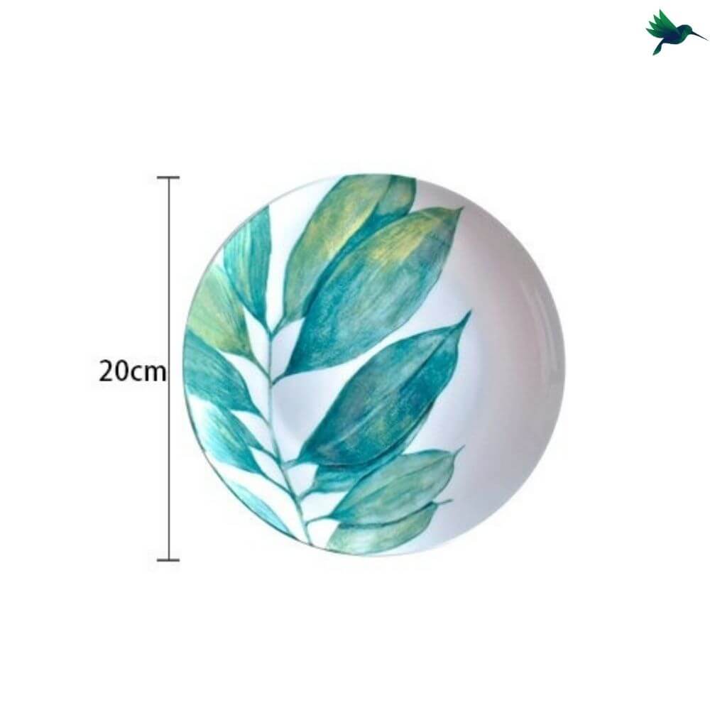 Assiette Motif Tropical Déco-exotique.fr