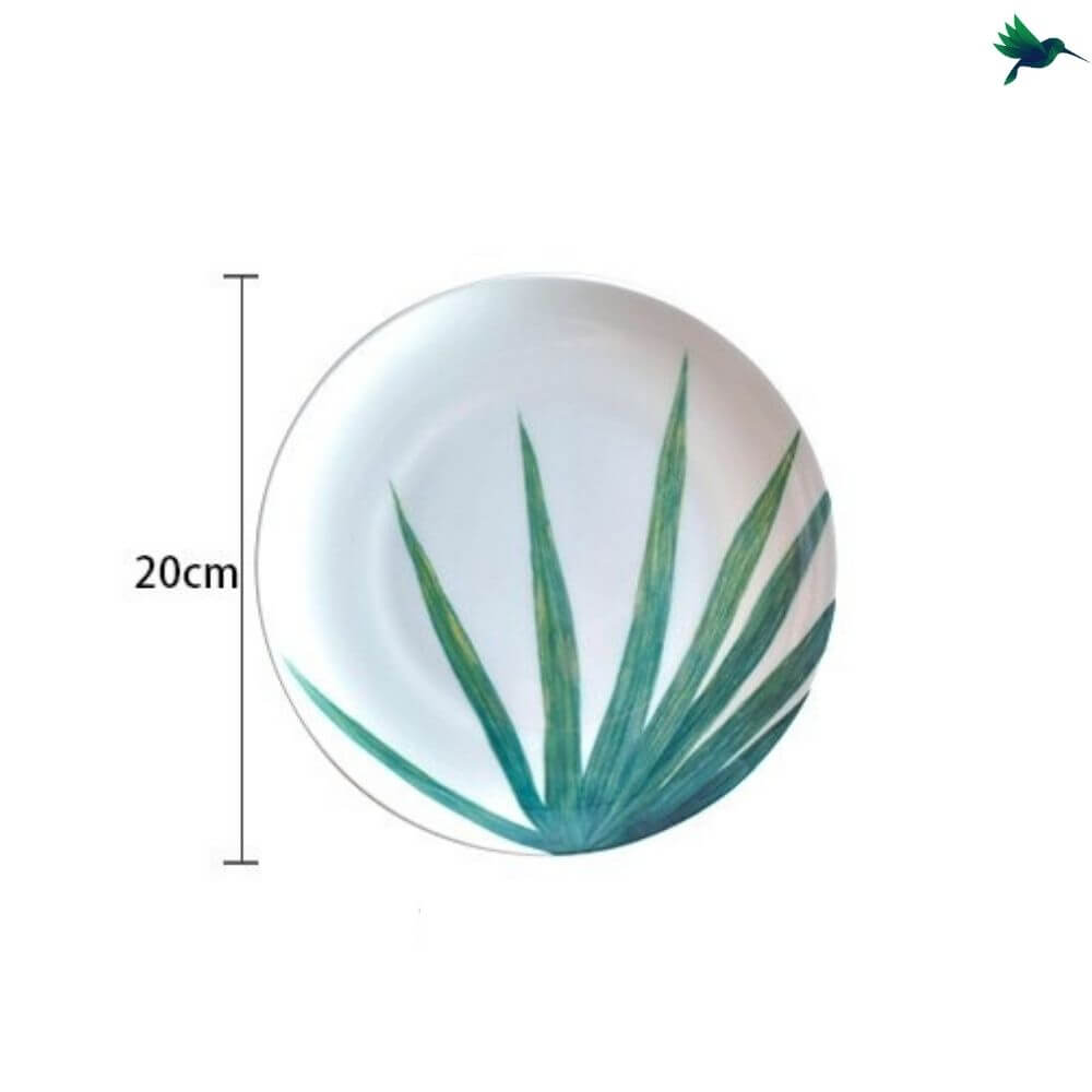 Assiette Motif Tropical Déco-exotique.fr