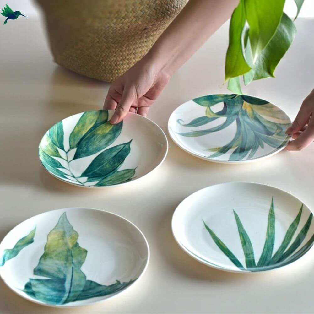 Assiette Motif Tropical Déco-exotique.fr