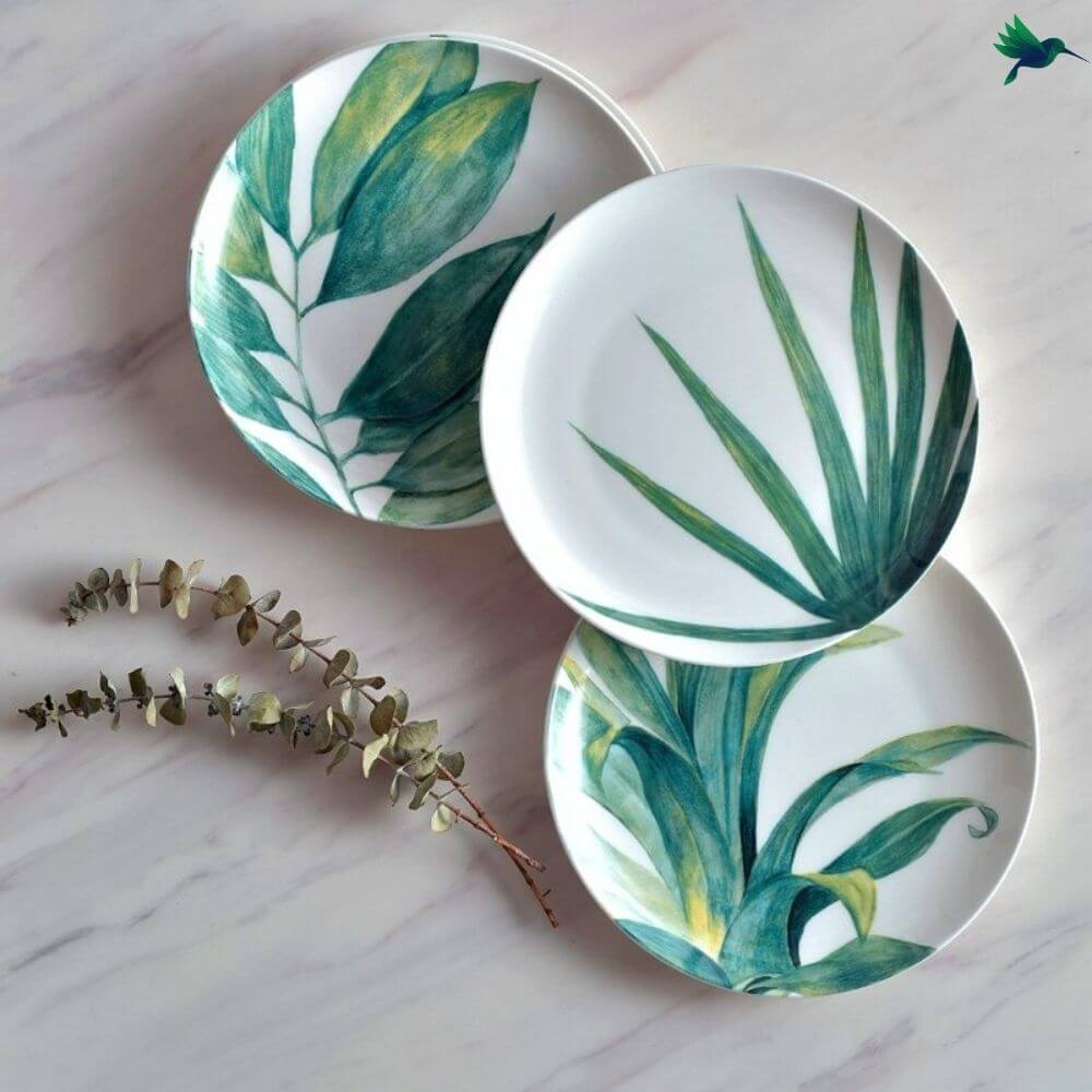 Assiette Motif Tropical Déco-exotique.fr