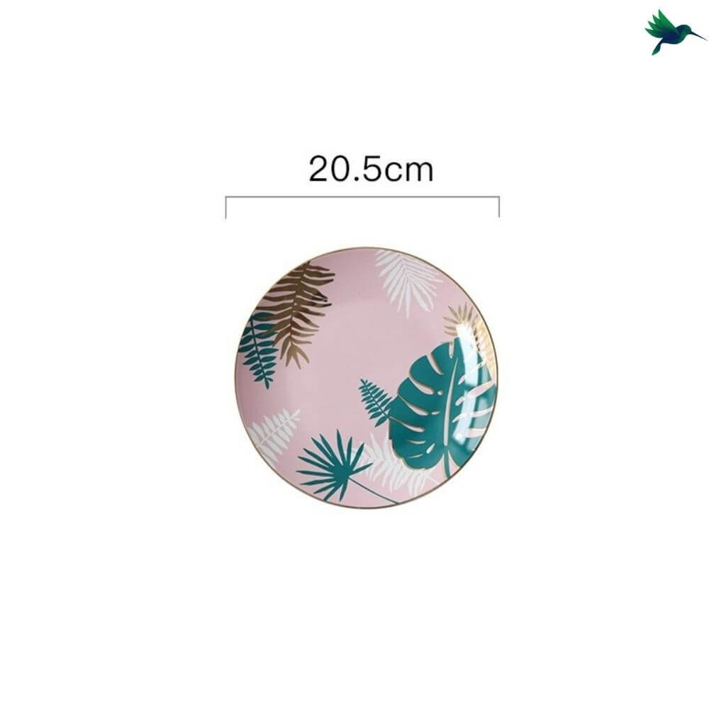 Assiette Thème Tropical Déco-exotique.fr