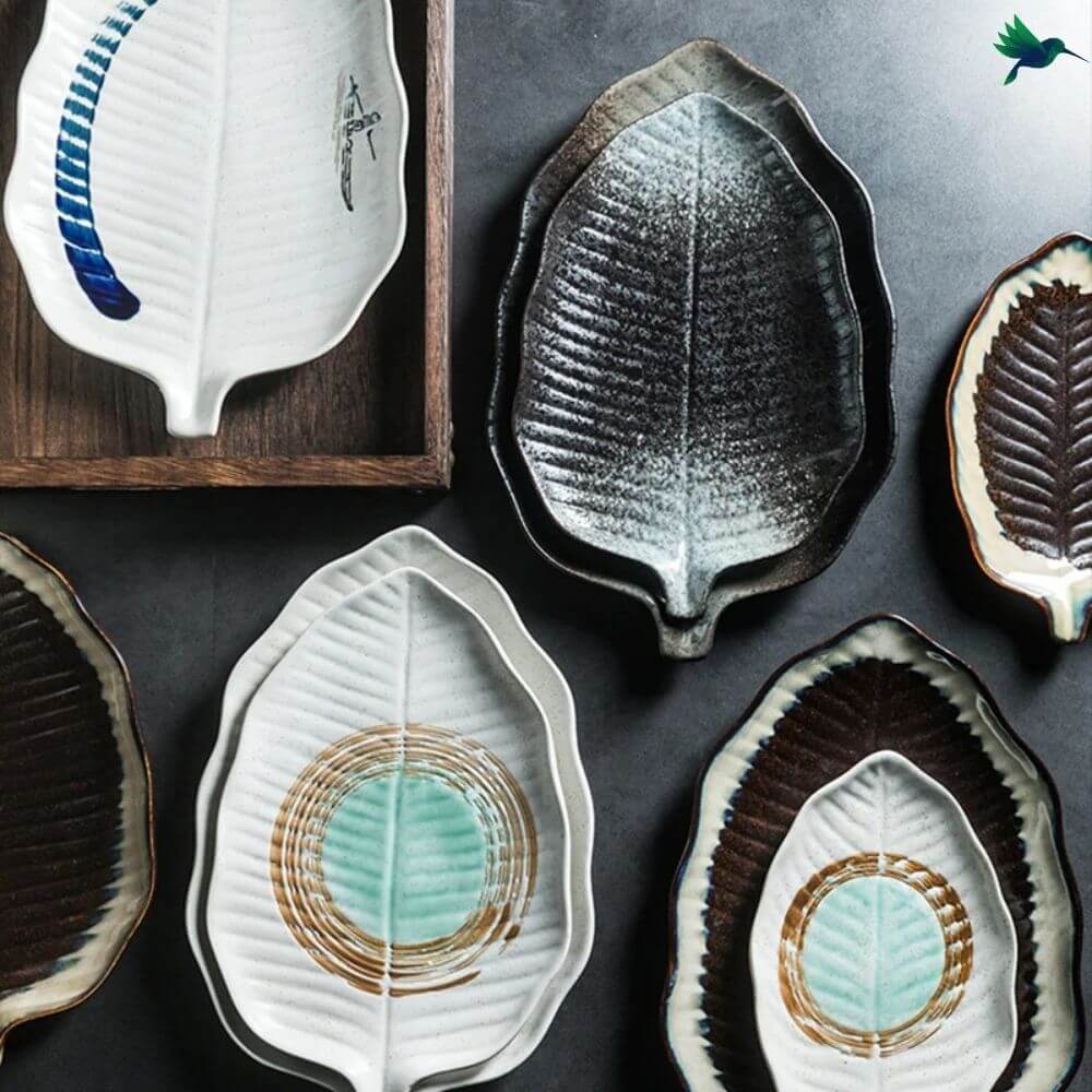 Assiette en Forme de Feuille Déco-exotique.fr