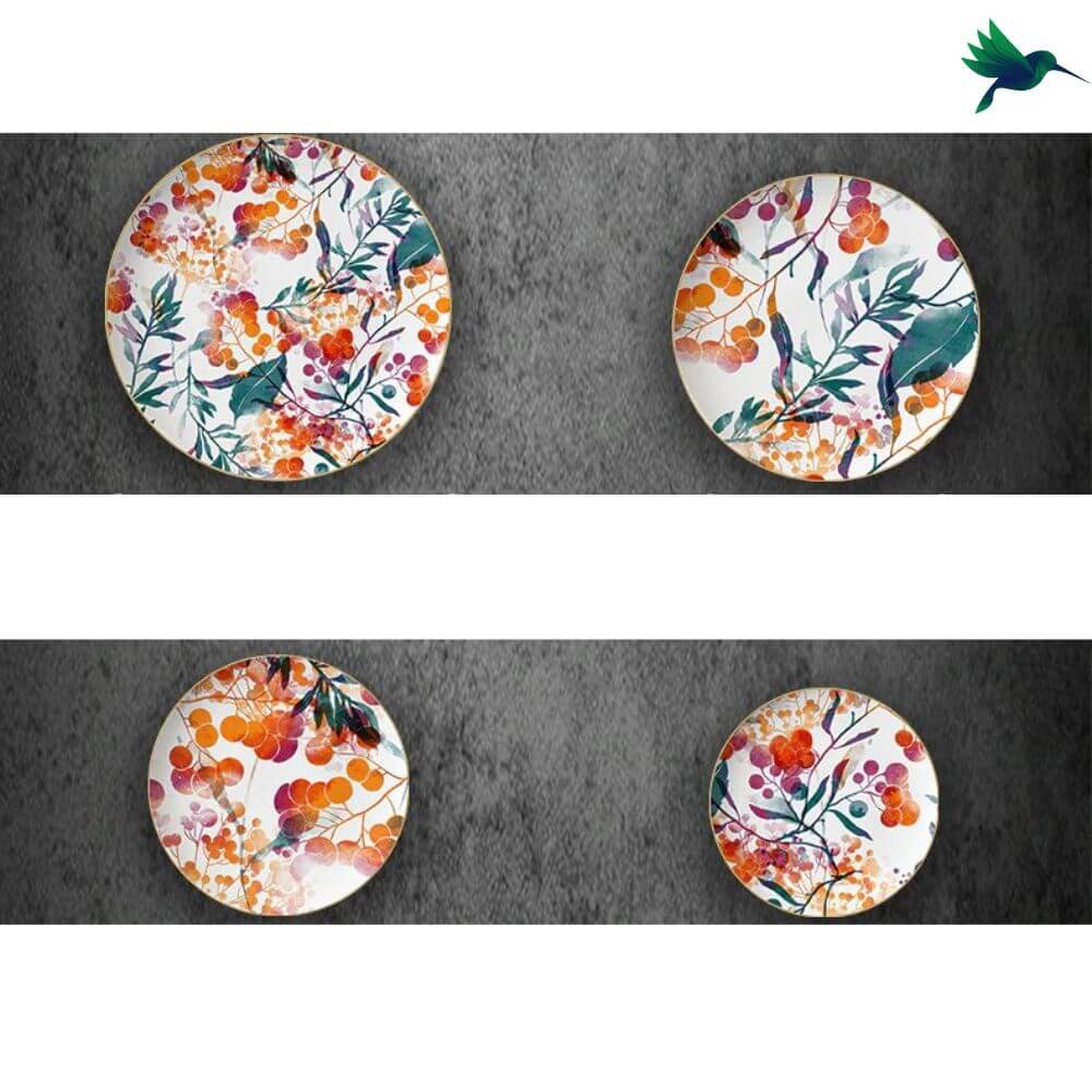 Assiette fleur exotique Déco-exotique.fr