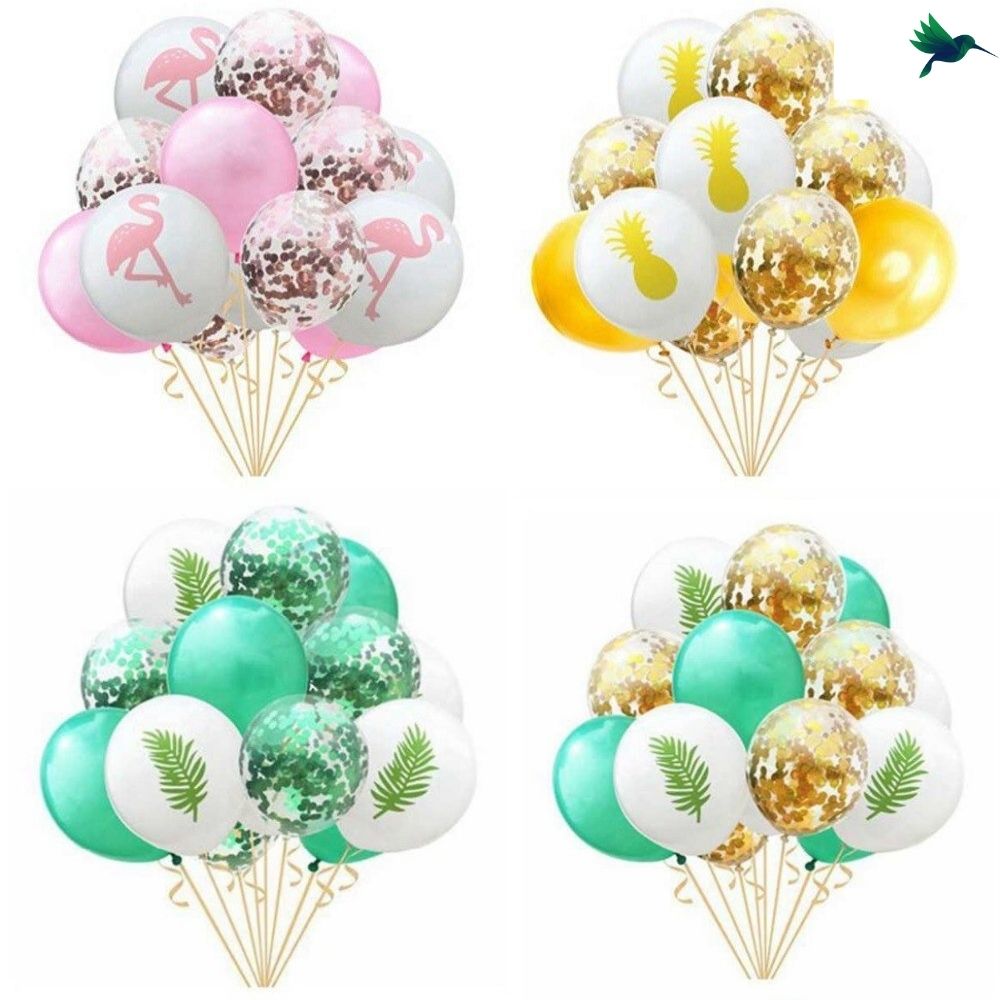 Ballon Confettis Thème Tropical - Déco-exotique.fr