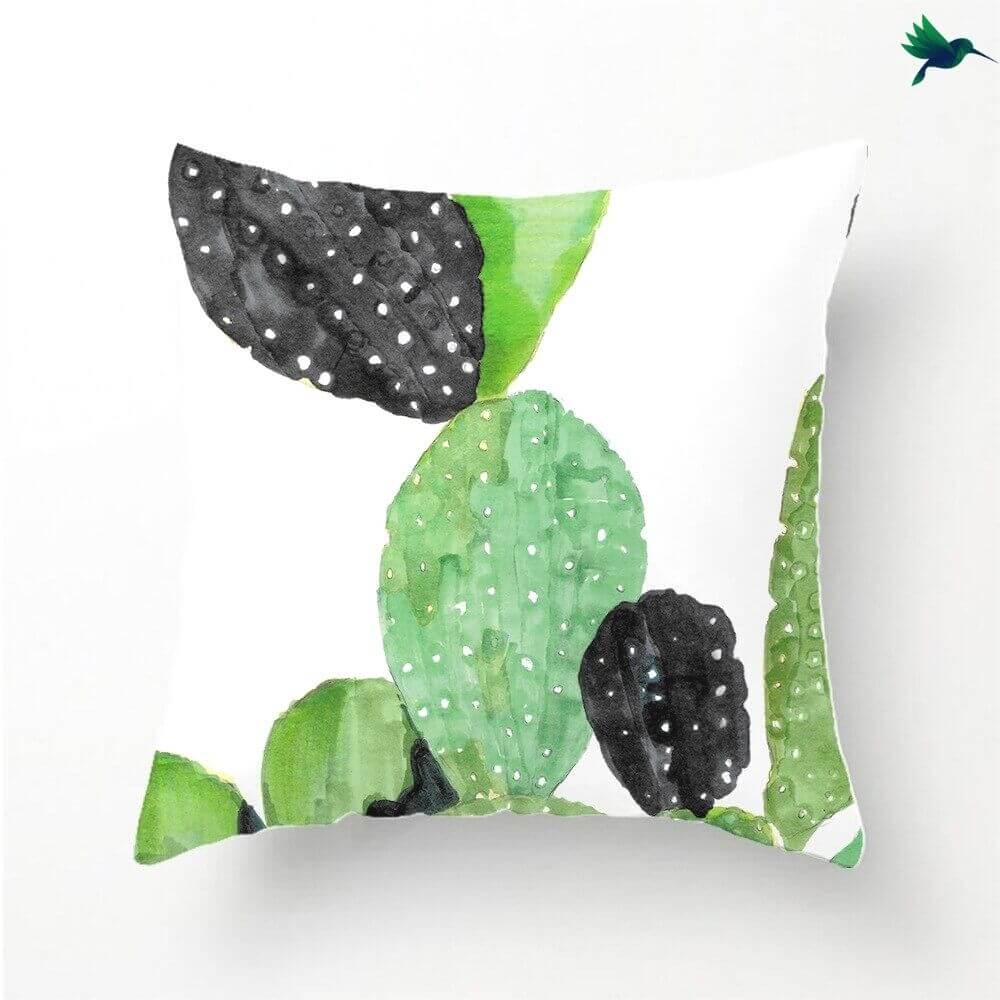 Coussin Cactus Vert - Déco-exotique.fr