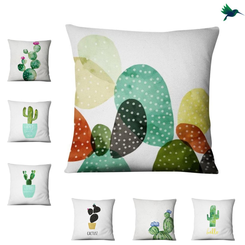 Coussin motif Cactus Déco-exotique.fr