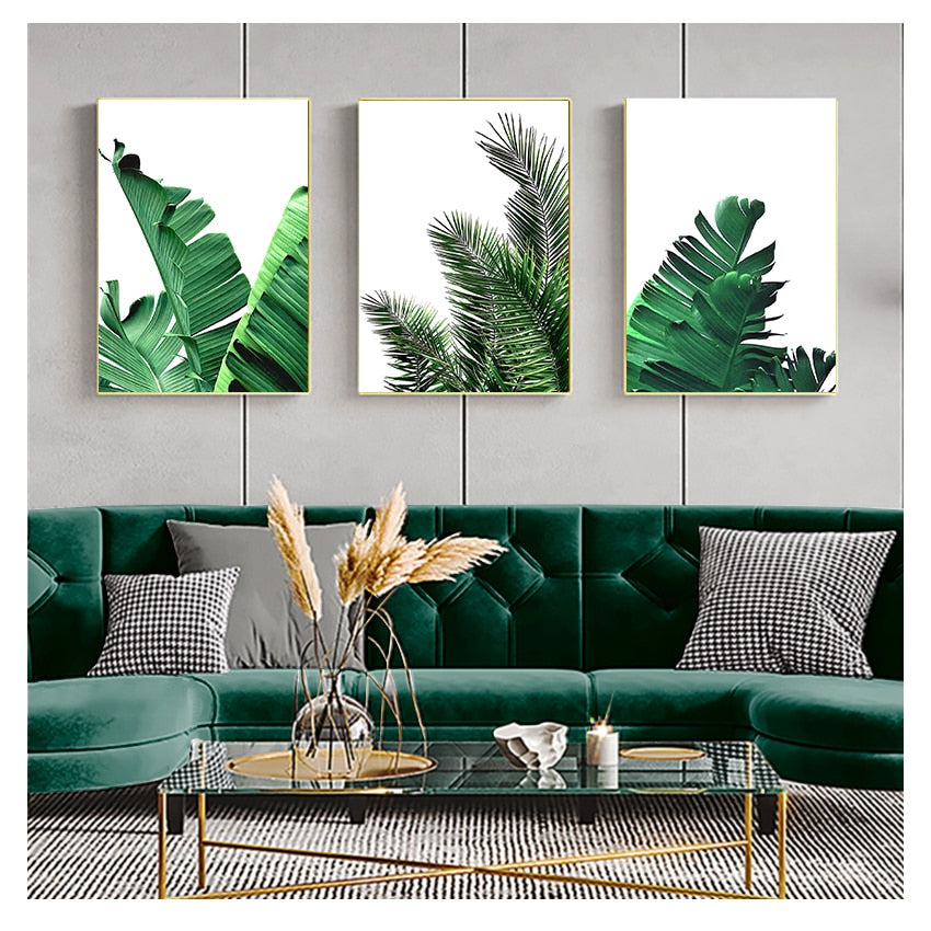Affiche Feuille Verte Déco-exotique.fr