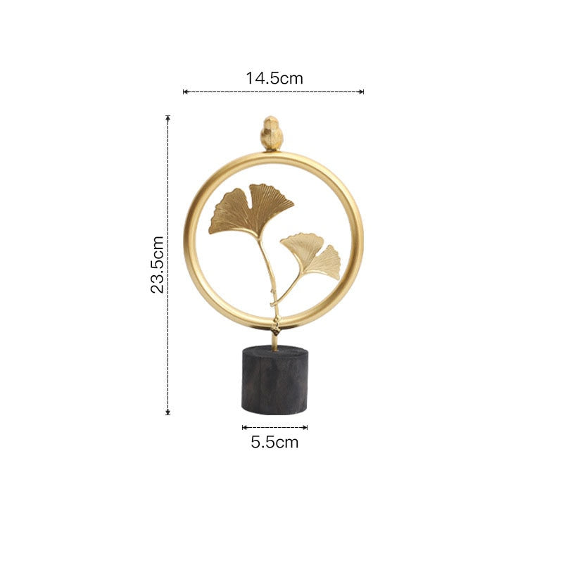 Statue Feuille Ginkgo Déco-exotique.fr