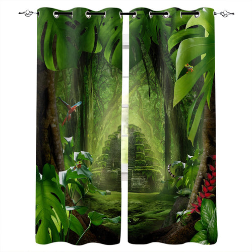 Rideau Jungle Temple Déco-exotique.fr