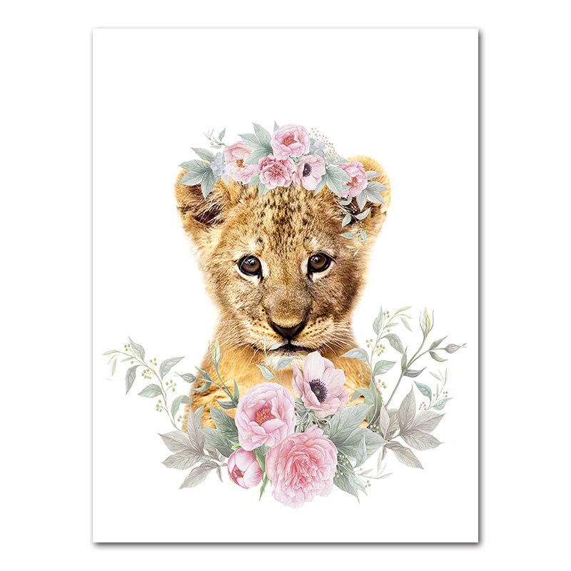 Affiche murale Animaux de la Jungle Déco-exotique.fr
