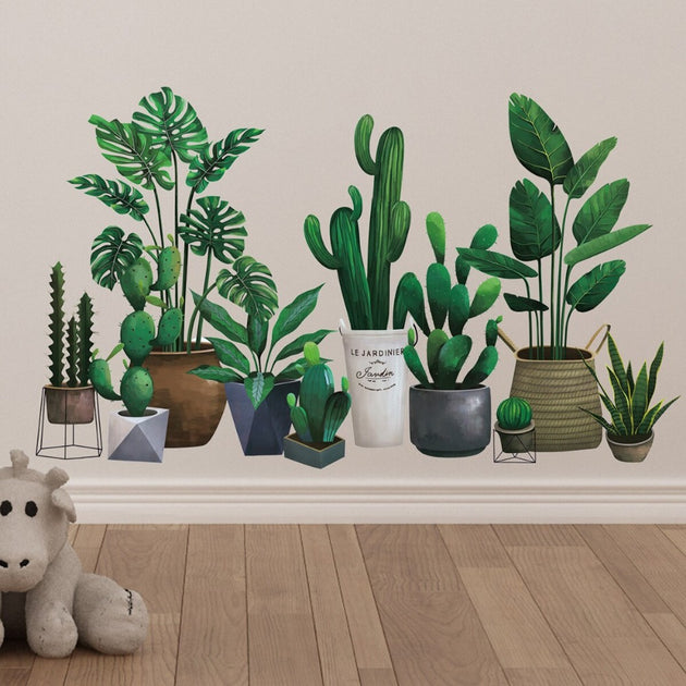 Diy Creative Plantes Vertes Cadre Photo Sticker Mural Mode Plante