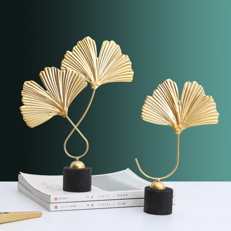 Statue Feuille Ginkgo Déco-exotique.fr