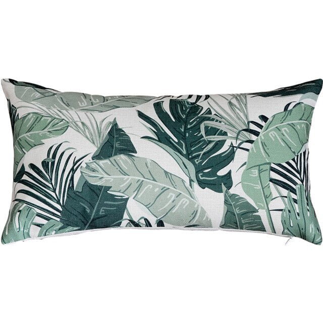 Coussin Feuilles Tropicales Déco-exotique.fr