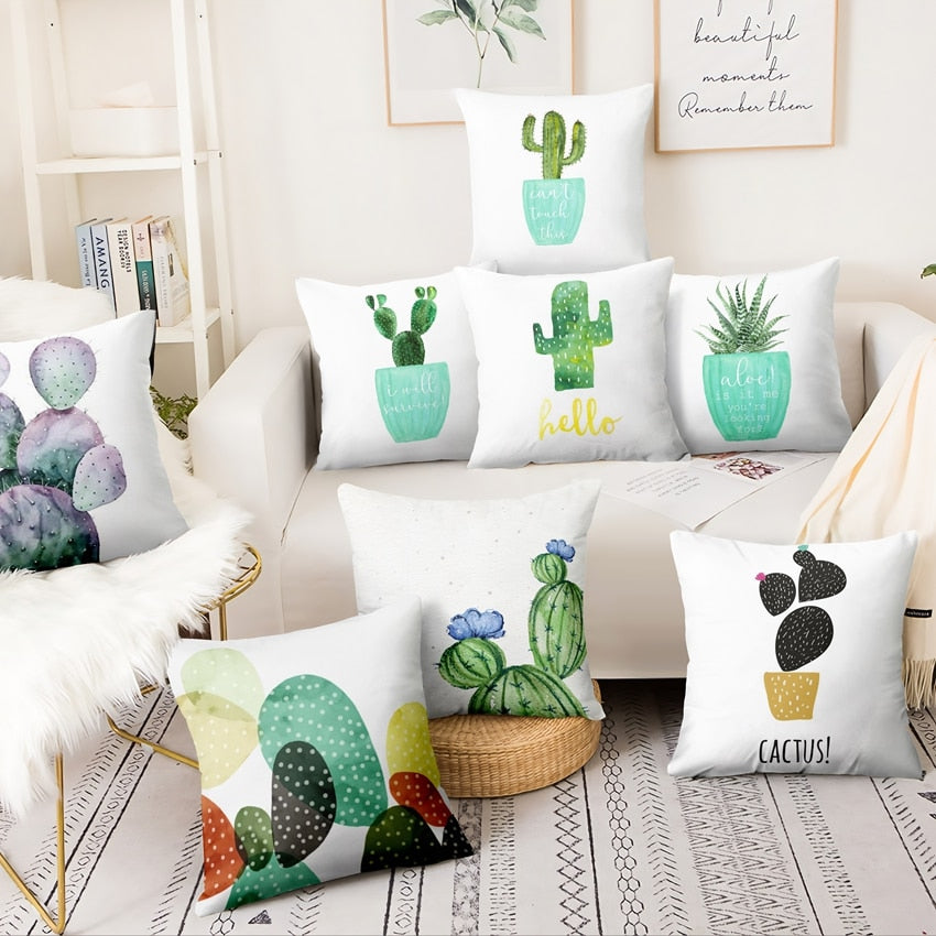 Coussin motif Cactus Déco-exotique.fr
