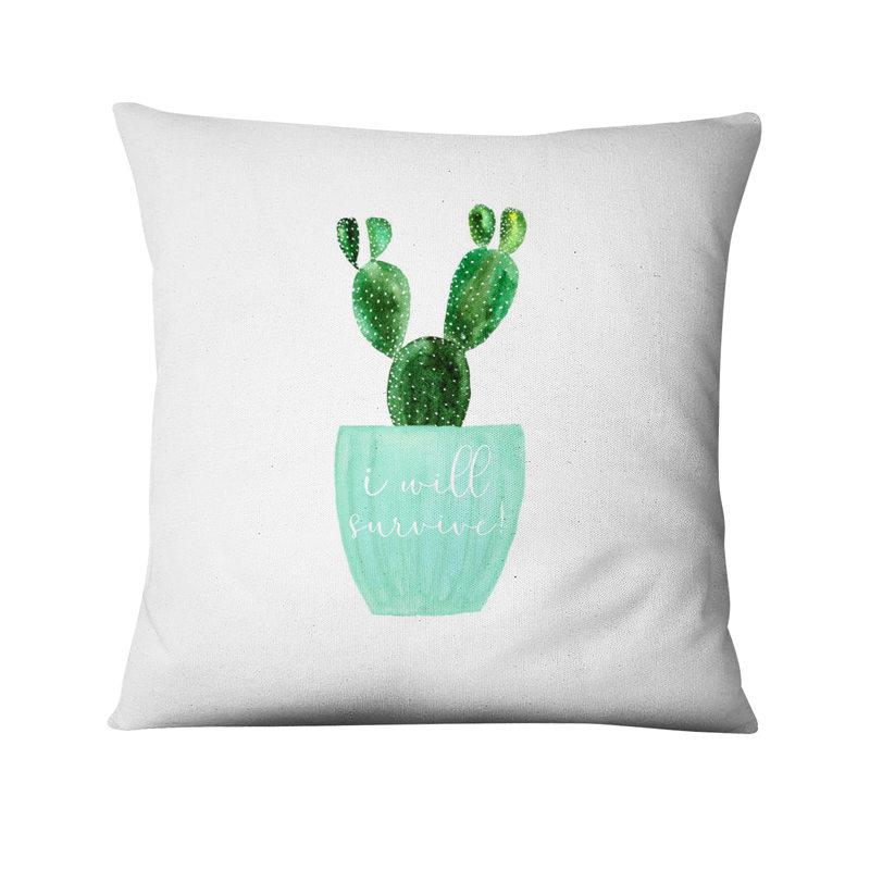 Coussin motif Cactus Déco-exotique.fr