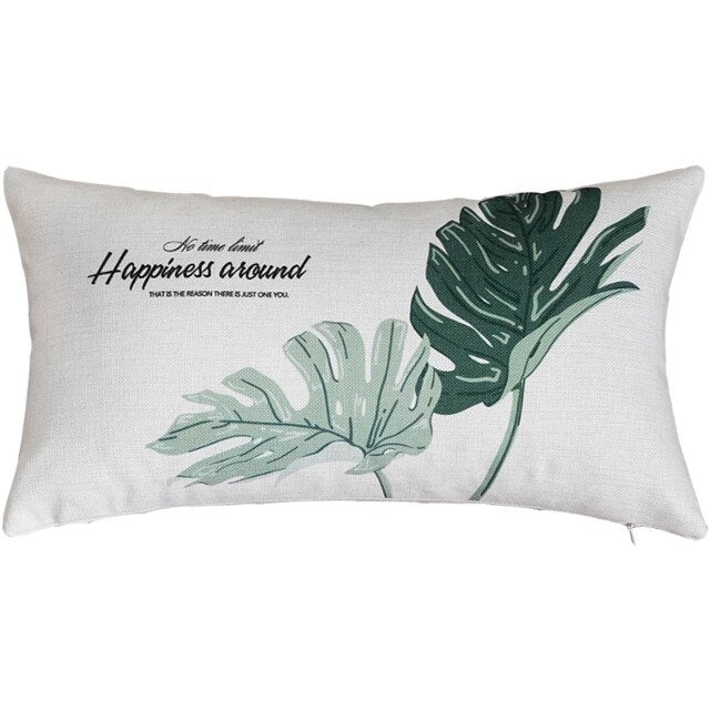 Coussin Feuilles Tropicales Déco-exotique.fr