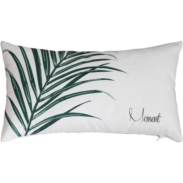 Coussin Feuilles Tropicales Déco-exotique.fr