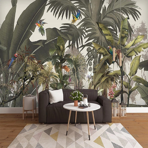 Papier peint Panoramique Jungle Animaux Déco-exotique.fr
