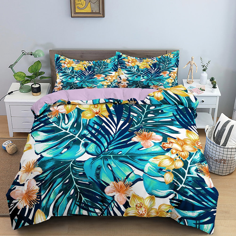 Housse de couette Tropical Vibes Déco-exotique.fr