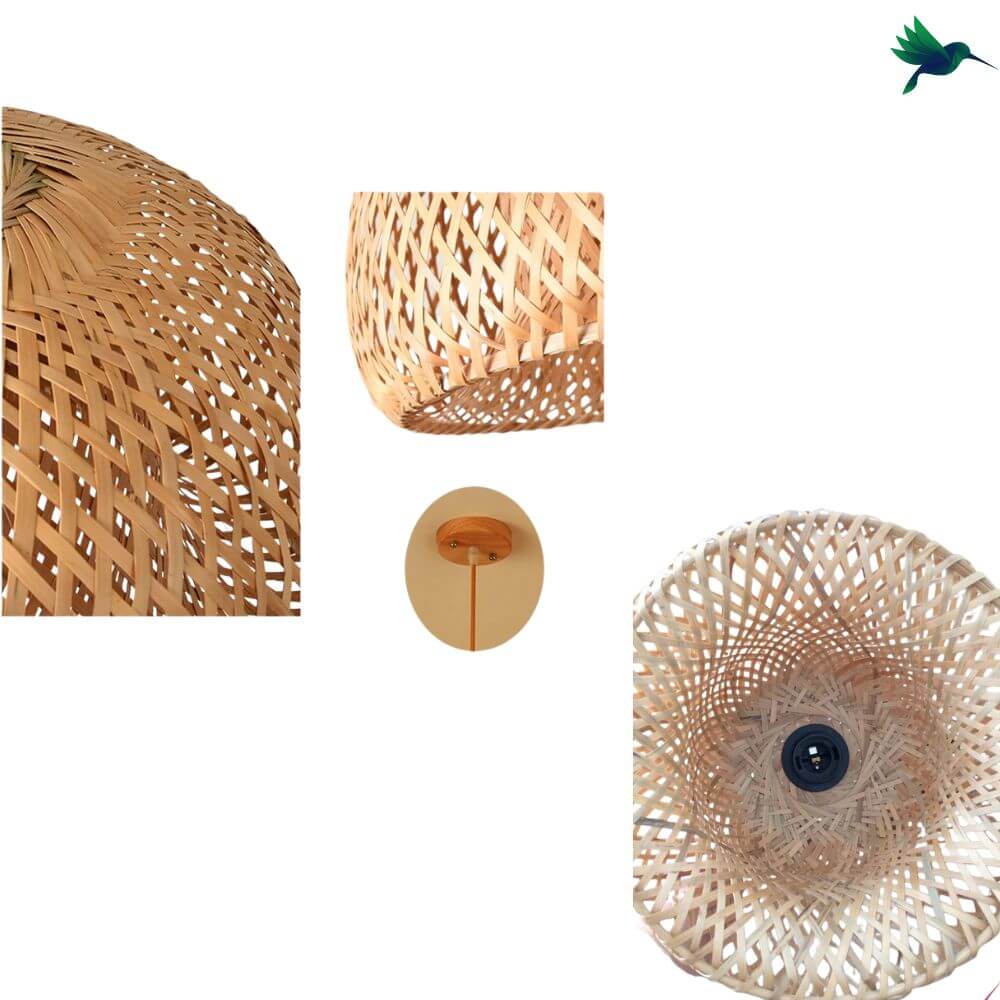 Lampe Suspendue en Bambou Déco-exotique.fr