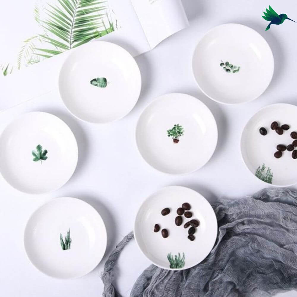 Petite soucoupe motif tropical Déco-exotique.fr
