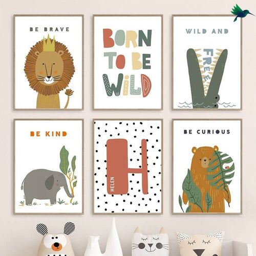 Poster Animaux Savane Déco-exotique.fr