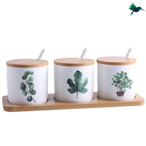 Pot épice motif tropical Déco-exotique.fr