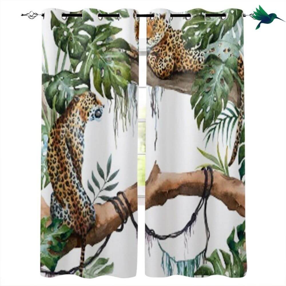 Rideau Jungle Léopard Déco-exotique.fr