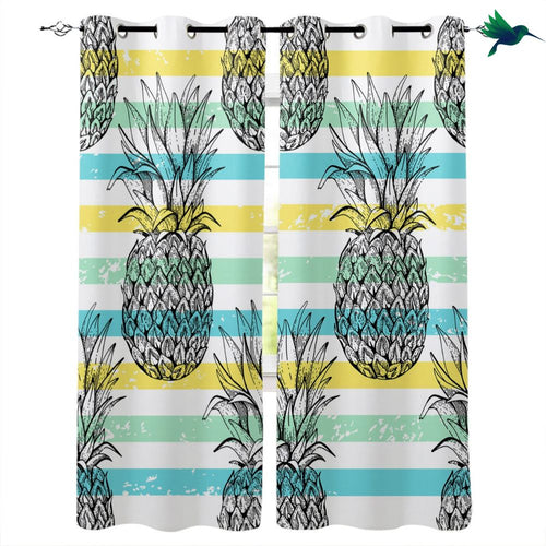 Rideau avec Ananas Déco-exotique.fr