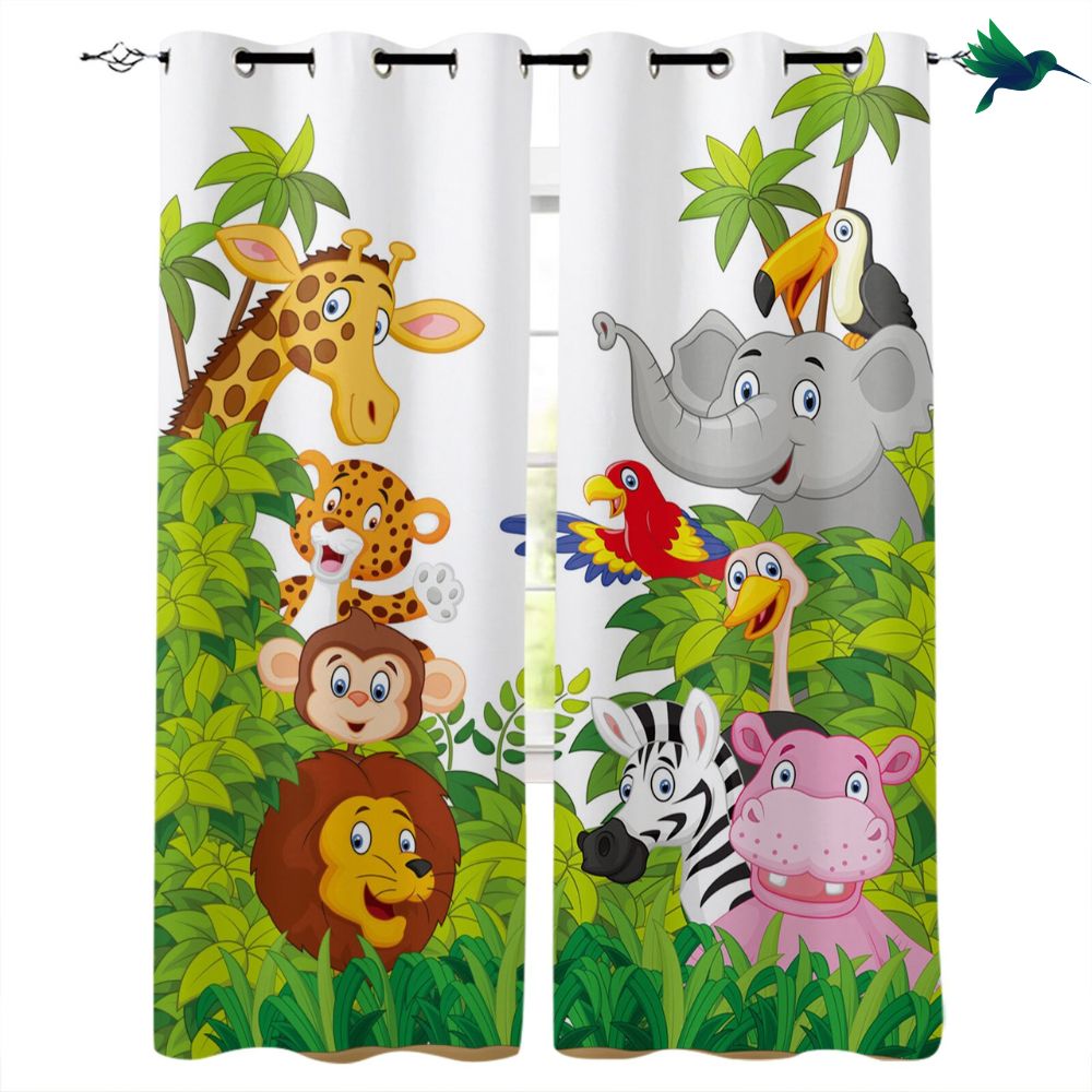 Rideau enfant Animaux et Jungle Déco-exotique.fr