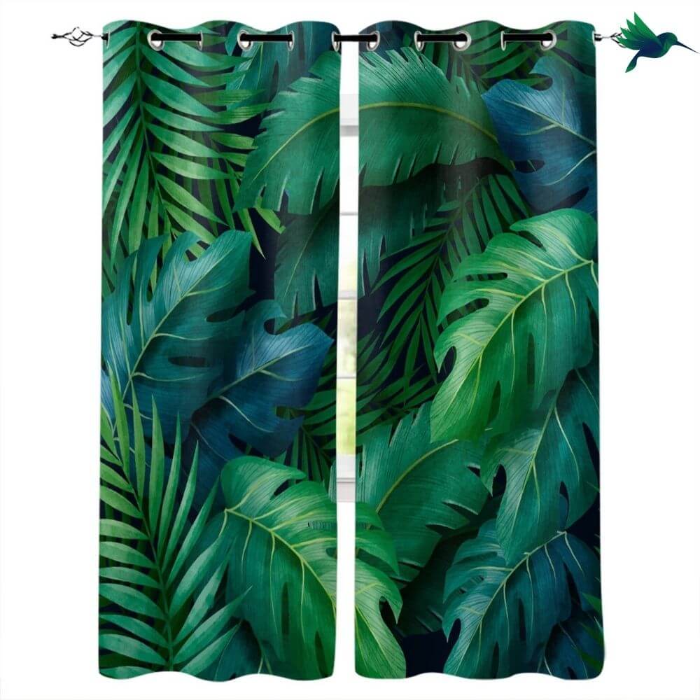 Rideau feuillage Jungle Déco-exotique.fr
