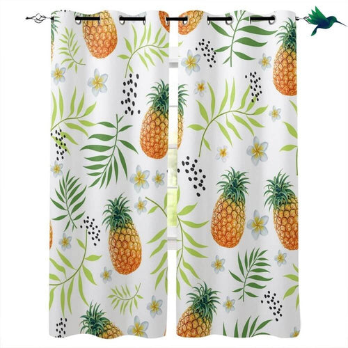 Rideau motif Ananas Déco-exotique.fr