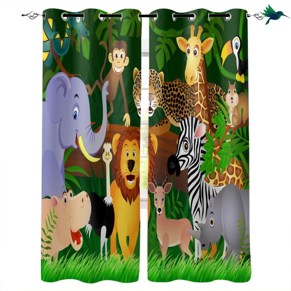 Rideaux Animaux chambre Bébé Déco-exotique.fr