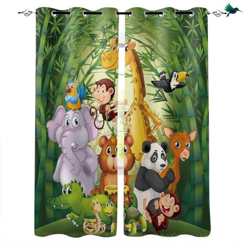Rideaux Chambre Enfant Jungle Déco-exotique.fr