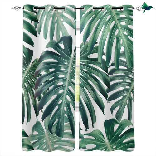 Rideaux Jungle Monstera Déco-exotique.fr