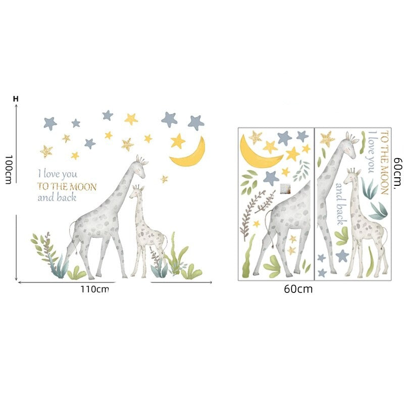 Stickers Girafe chambre Bébé Déco-exotique.fr