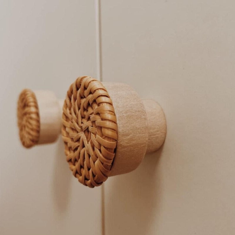 Bouton de Porte Rotin Déco-exotique.fr