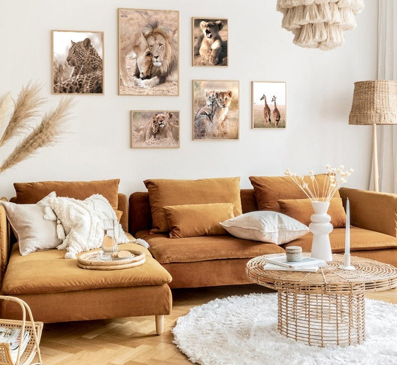 Affiche Animaux Savane Déco-exotique.fr