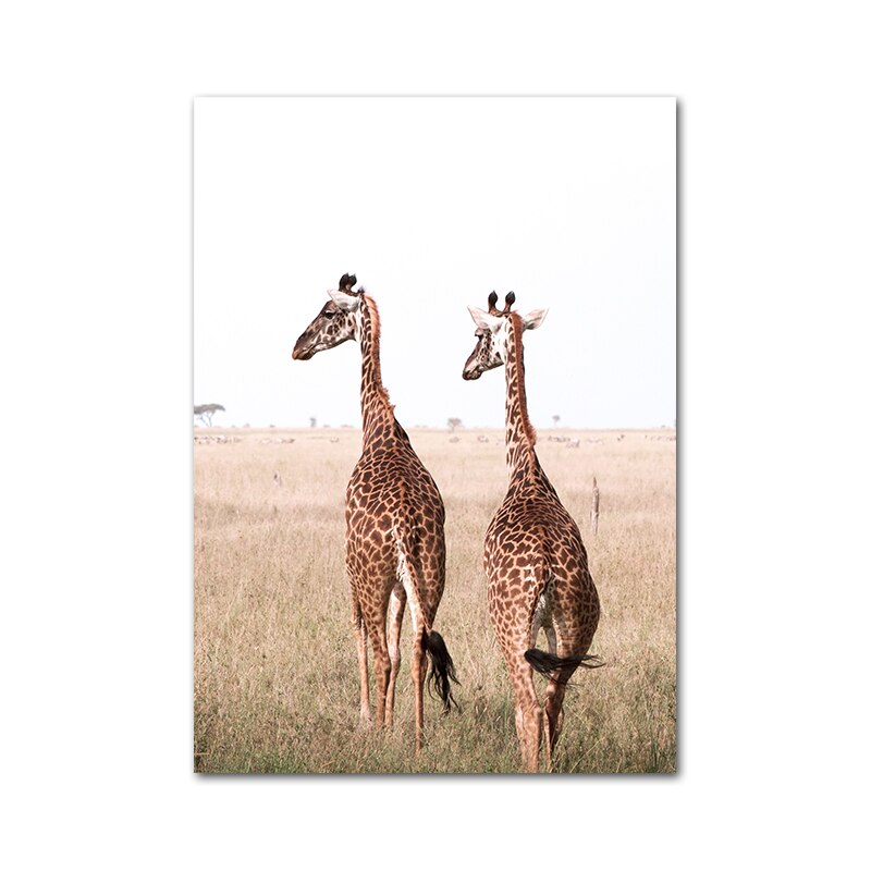 Affiche Animaux Savane Déco-exotique.fr