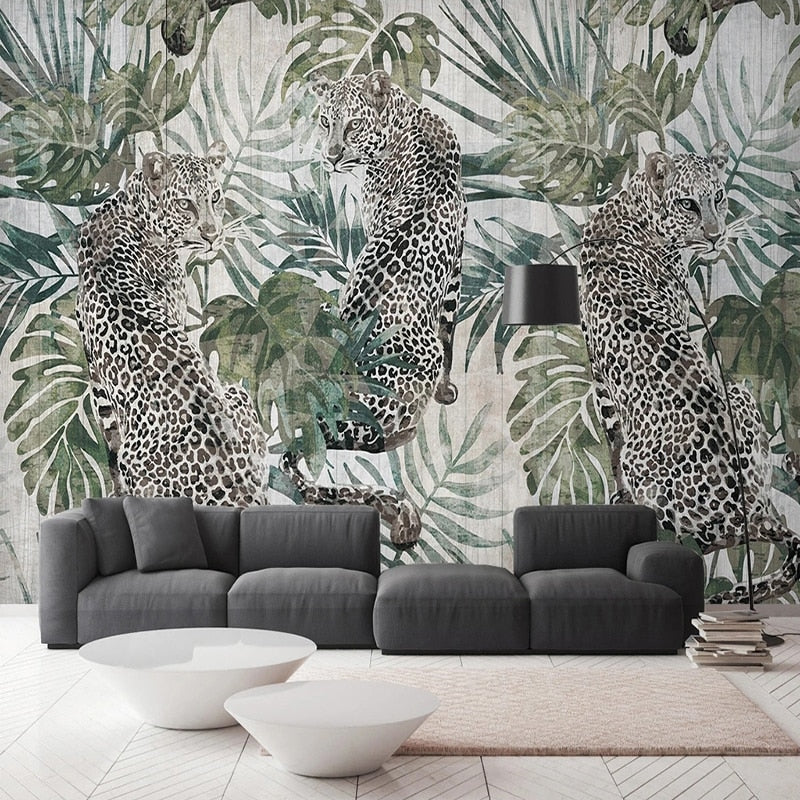 Papier peint Jungle Léopard Déco-exotique.fr