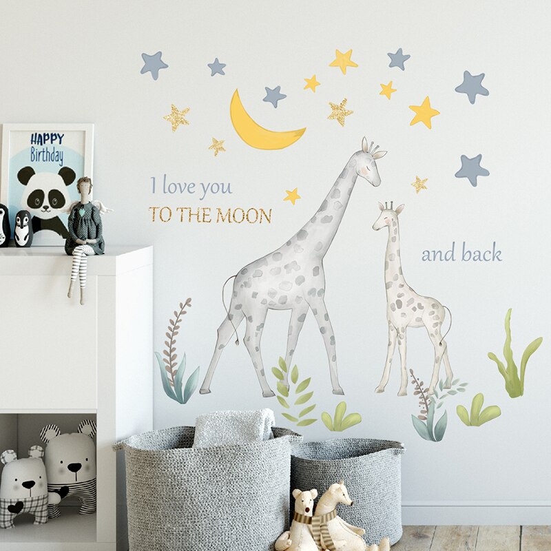 Stickers Girafe chambre Bébé Déco-exotique.fr