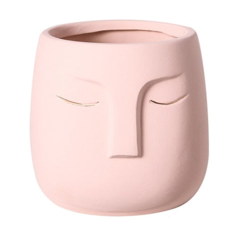 Cache pot Céramique Visage Déco-exotique.fr
