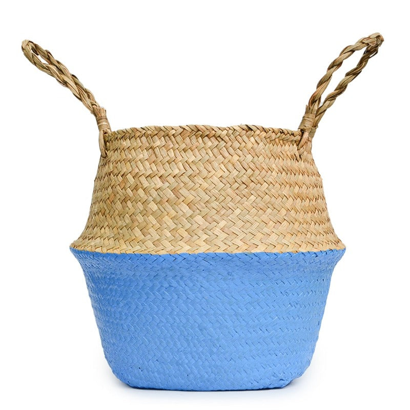 Panier en osier Bicolore Déco-exotique.fr