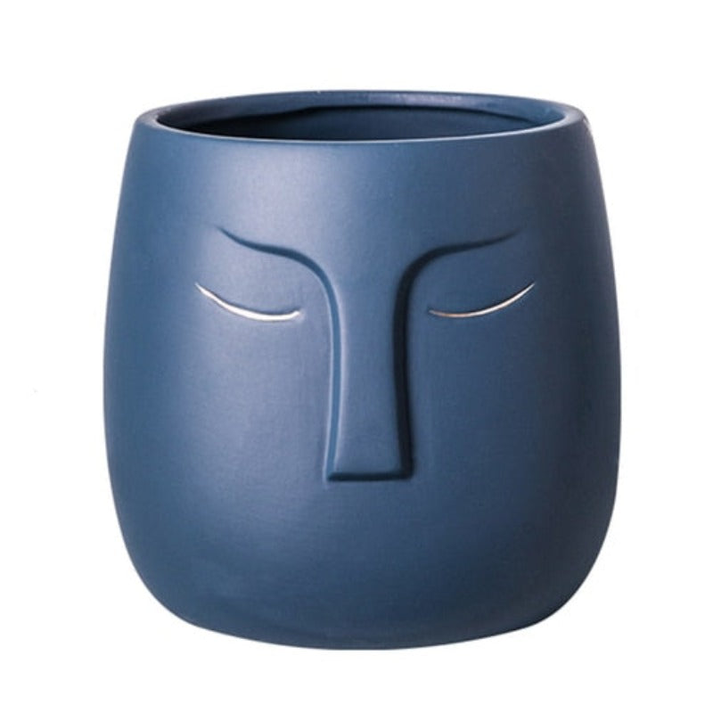 Cache pot Céramique Visage Déco-exotique.fr
